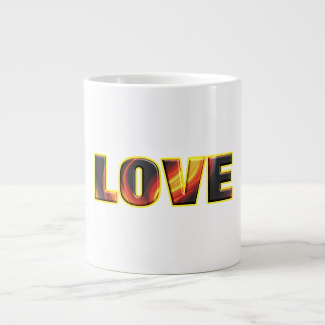FIERE LIEBE Jumbo-Tasse (Vorderseite)