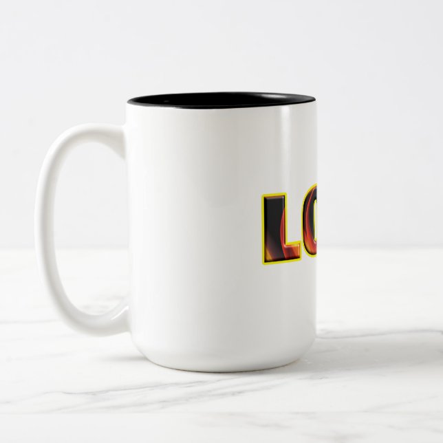 FIERE LIEBE ZWEIFARBIGE TASSE (Links)