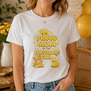 Fière maman de la fille d'anniversaire T-Shirt pou