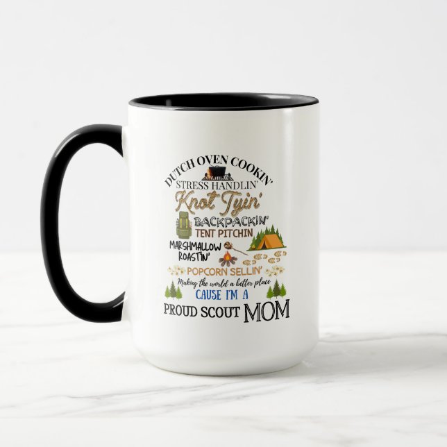 Fière maman scoute Mug (Gauche)