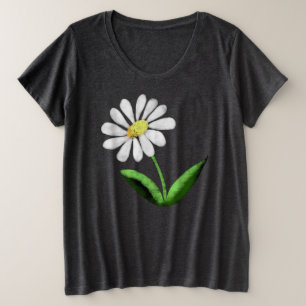 Fière Marguerite Große Größe T-Shirt