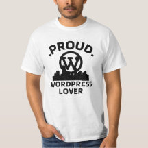 Fière WordPress Aimer T-shirt blanc pour hommes