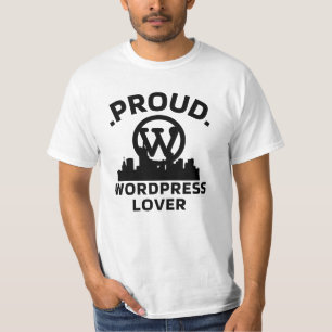 Fière WordPress Aimer T-shirt blanc pour hommes