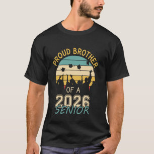 Fièrement frère d'un senior 2026 T-shirt - Promoti