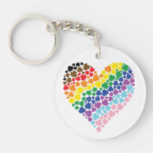 Fièrement irlandais Rainbow Shamrock Heart