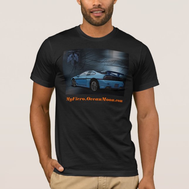 Fiero änderte schwarze T T-Shirt (Vorderseite)