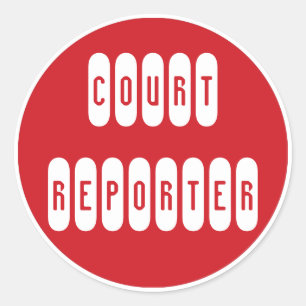 Fiers Journal Reporter rouge blanc autocollants