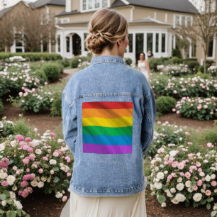 Fierté Arc-en-ciel Veste Denim - LGBTQ+ Unisex