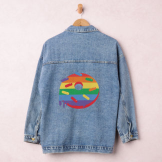 Fierté de la communauté LGBT. Donut arc-en-ciel