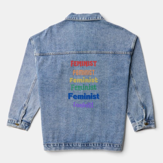 fierté féministe - police de caractères amusante - (Verso)