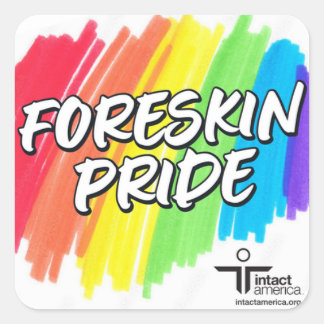 Fierté Foreskin — Sticker — Arc-en-ciel