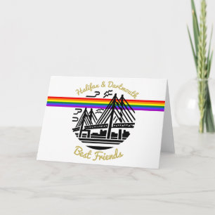 Fierté Halifax Dartmouth meilleurs amis carte de v