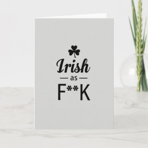 Fierté Irlandaise Comme Carte Fk