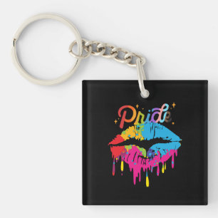 Fierté Lèvres arc-en-ciel LGBTQ Lèvres à goutt