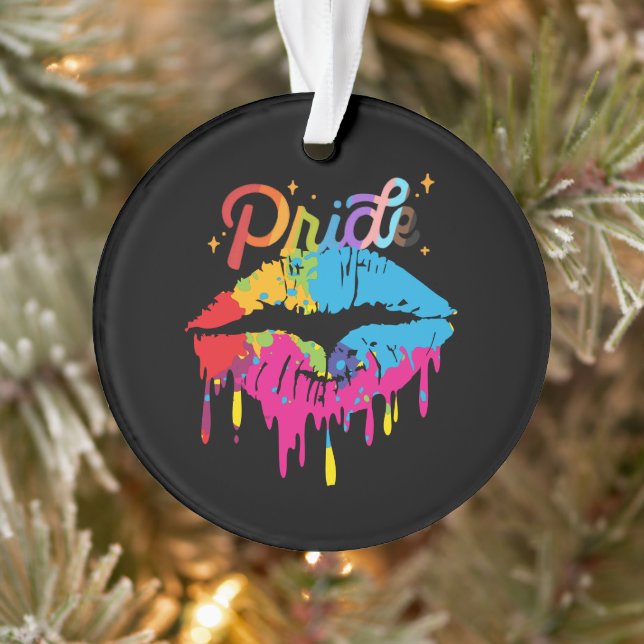 Fierté Lèvres arc-en-ciel | LGBTQ | Lèvres à goutt (Arbre)