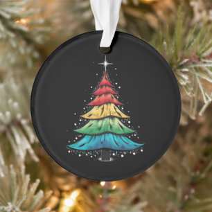 Fierté LGBTQ Arc-en-ciel Drapeau Gay Arbre de Noël