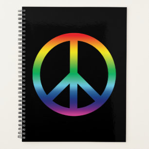 Fierté Peace symbole arc-en-ciel couleurs dégradé 