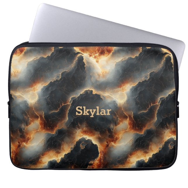 Fiery Abstrakt Lava Marmor Laptop Sleeve - Persona (Vorderseite)