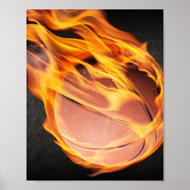 Fiery Basketball Poster (Vorne)