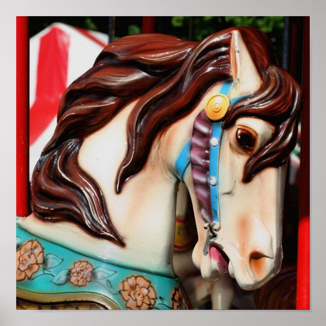 Fiery Carousel Pferse Poster (Vorne)