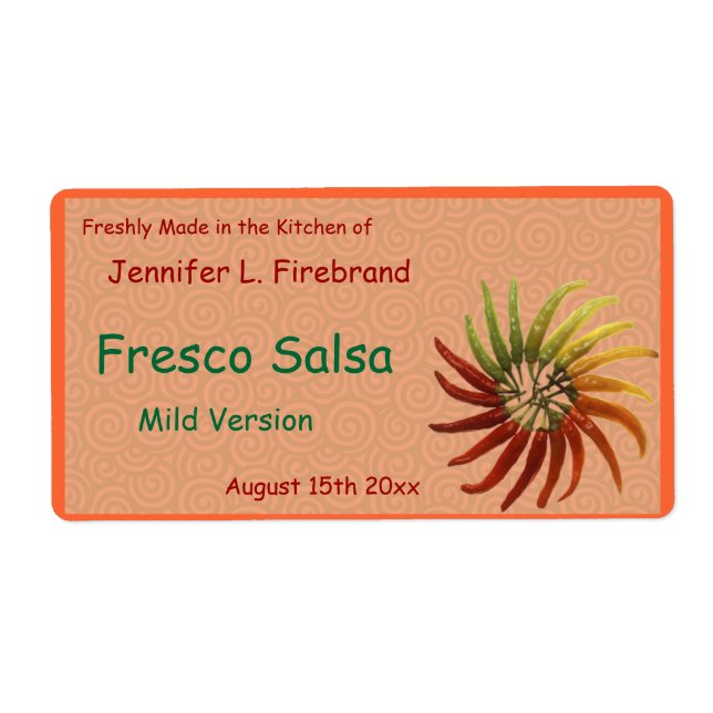 Fiery Chili Pepper Canning Jar (Vorne)