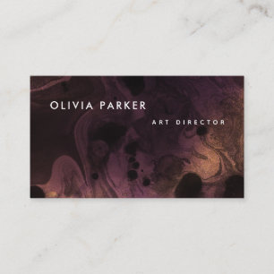 Fiery Dark Marble   Dramatischer Blick auf die Was Visitenkarte