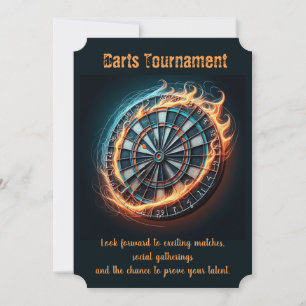 Fiery Dartboard mit Bullseye Explosion