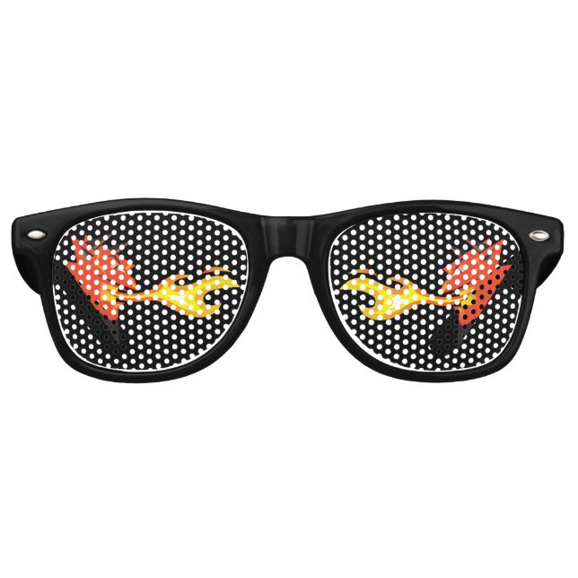 Fiery Devil's Head_Flammspucken_devilish eyes Sonnenbrille (Vorderseite)