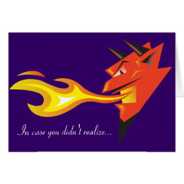 Fiery Devil's Head "Für den Fall, dass du es nicht