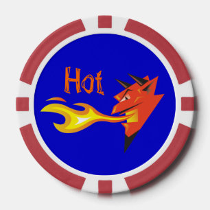 Fiery Devil's Head_Hot_En Fuego Pokerchips