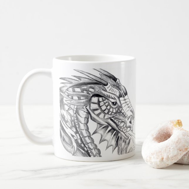 Fiery Dragon Coffee Tasse (Mit Donut)