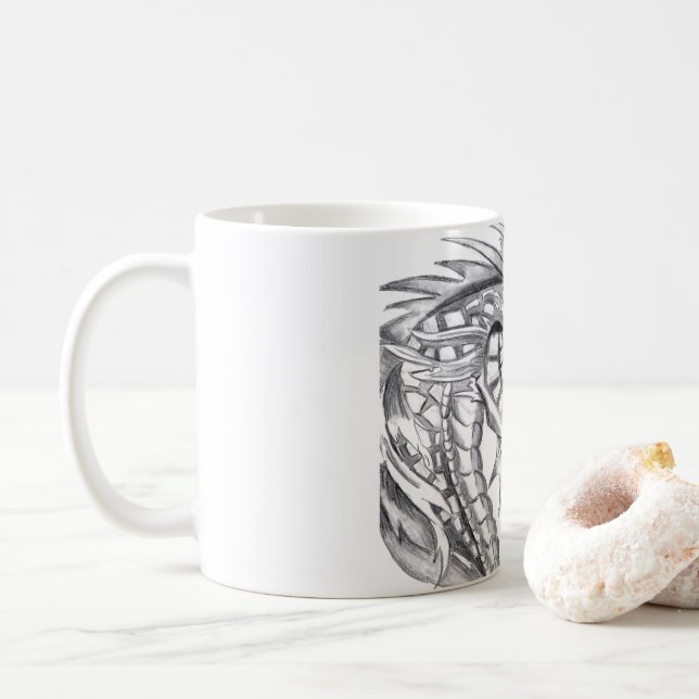 Fiery Dragon Hot Coffee Tasse (Mit Donut)