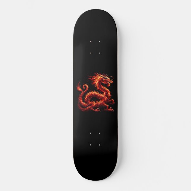 Fiery Dragon Skateboard (Vorderseite)