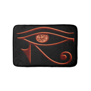 Fiery Eye of Horus Bath Mat Badematte