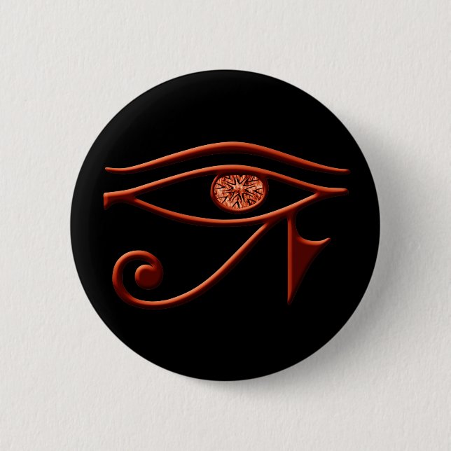 Fiery Eye of Horus Button (Vorderseite)