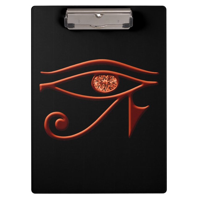 Fiery Eye of Horus Clipboard Klemmbrett (Vorderseite)