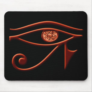 Fiery Eye of Horus Mouse Pad Mousepad