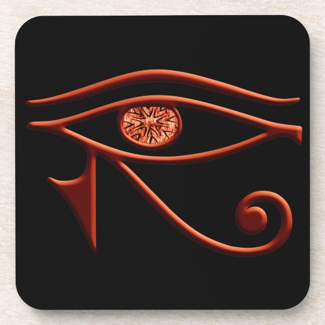 Fiery Eye of Horus Untersetzer (Vorderseite)