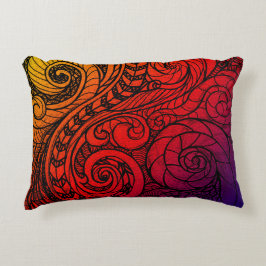 Fiery Flow Accent Pillow Dekokissen