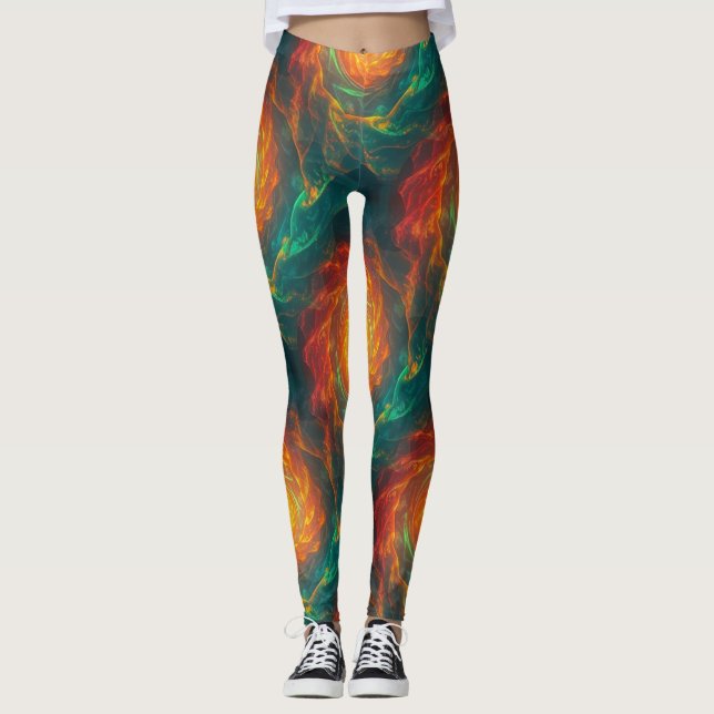 fiery fractals leggings (Vorderseite)