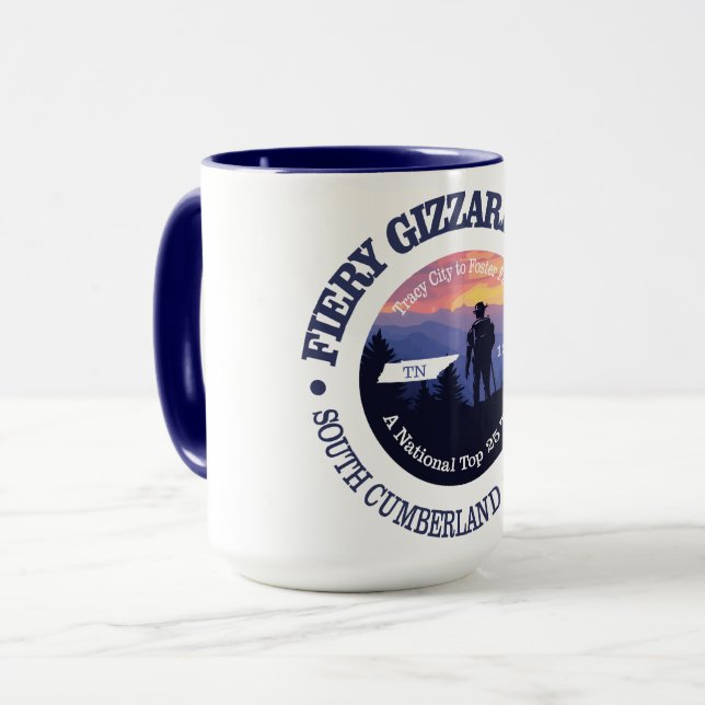 Fiery Gizzard Trail (rd2) Tasse (Vorderseite Links)