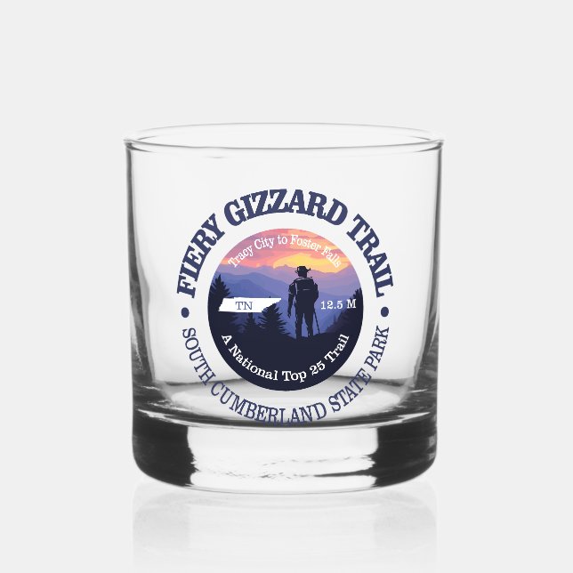 Fiery Gizzard Trail (rd2) Whiskyglas (Vorderseite)