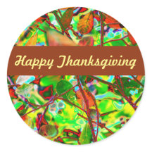 Fiery Herbstlaubs Custom Happy Thanksgiving