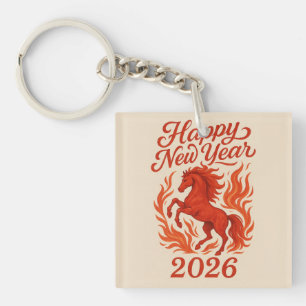 Fiery Horse 2026 Schlüsselanhänger
