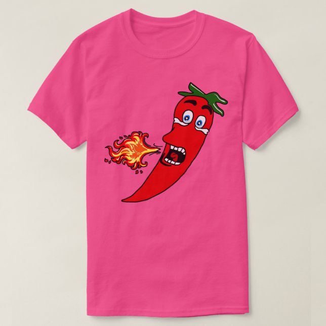 Fiery Hot Chili Pepper T-Shirt (Design vorne)