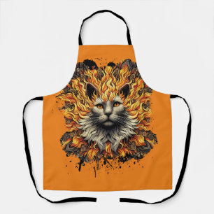 Fiery Inferno Cat Schürze