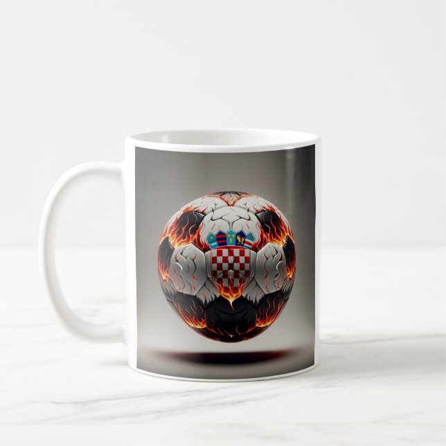 Fiery Kroan Soccer Ball Kaffeetasse (Links)