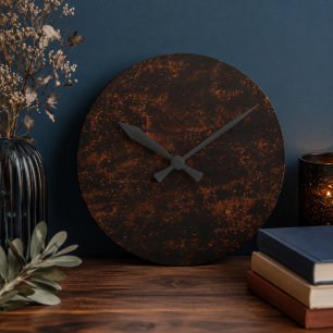 Fiery Lava Runde Wanduhr
