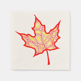 Fiery Leaf Serviette