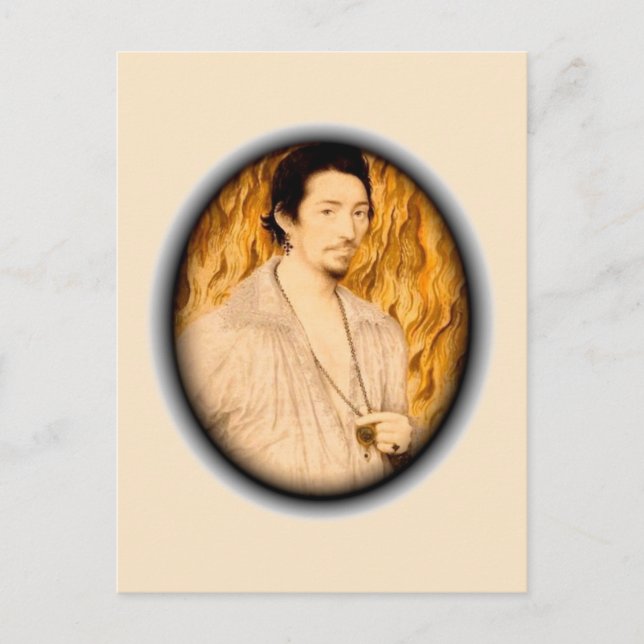 Fiery Liebe Postkarte (Vorderseite)